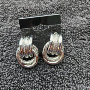 Silver Knot Earrings
